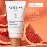 Sothys Perfecting Mask som gir glattere hud, minimerer porer og gir en naturlig glød etter bruk.
