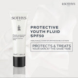 Sothys Flawles protective fluid spf 50 solkrem med solfaktor 50 for lysning av pigmentflekker og ugjevn pigmentering