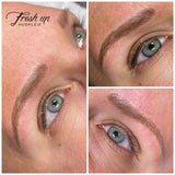 Marker øynene med permanent makeup og Microblading pmu