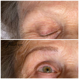 Naturlig resultat med permanent makeup òg Microblading