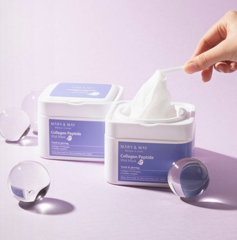 Collagen mask fra Mary & May anti age
